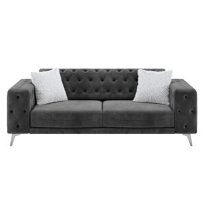 IHG 3-Sitzer Sofa Chester mit Bettfunktion und integrierter Visco-Auflage Anthrazit