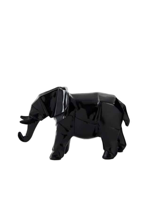 Skulptur Elephant 120 Schwarz