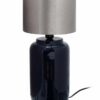 Tischlampe Art Deco 625 Dunkelblau / Silber