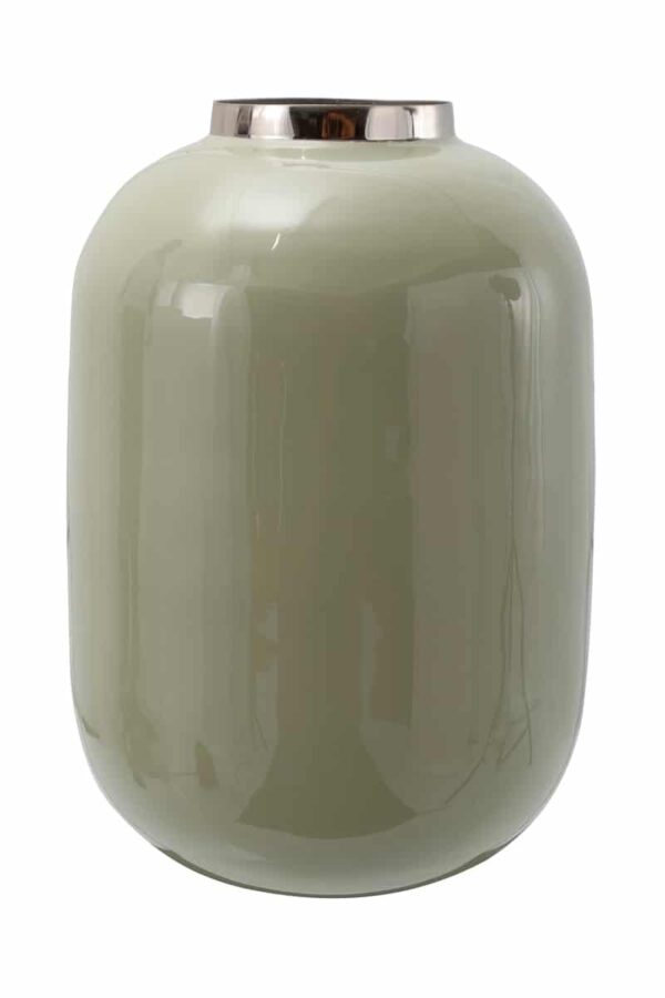 Vase Art Deco 355 Mint / Silber